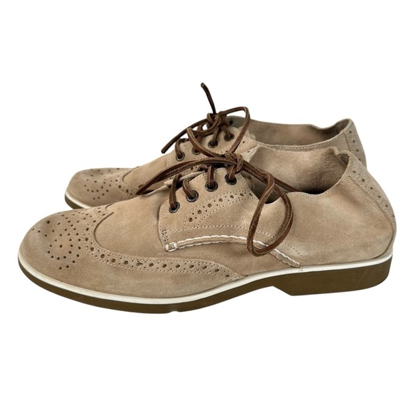 Sperry Top-Sider Leather Suede Oxford Shoes Size 11M Wingtip Brouge Busienss - Picture 9 of 13